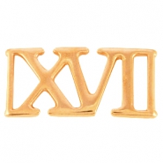 DQ Metall Zwischenst&uuml;ck R&ouml;mische #16 "XVI" Rosegold (nickelfrei)