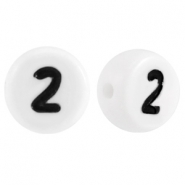 Acryl Zahlen 2 Weiss