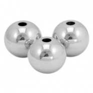 Stainless steel - Rostfrei Stahl Perlen 4mm Silber 