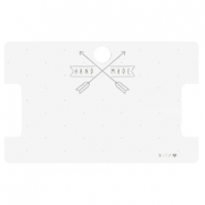 Schmuck Karten "hand made" Off white