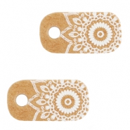 Schmuck Karten "made with love" Mandala Brown