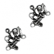 Metall Anh&auml;nger TQ Engel Zwischenst&uuml;ck/Fassung f&uuml;r Swarovski PP32 Antique silber