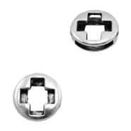 Metall Zubeh&ouml;r TQ Schieber rund ✚plus Antique silber