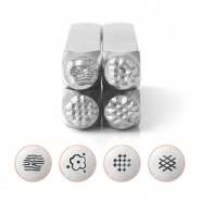 ImpressArt Textur Stempel Set Serie 2 Silber