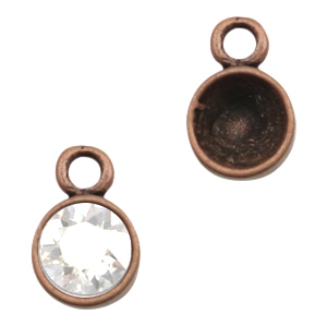 Metall Zubeh&ouml;r TQ  Fassungen eine &Ouml;se f&uuml;r Chaton SS39 Kupfer (nickelfrei)