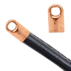 Metall Zubeh&ouml;r TQ Endkappen &Oslash;2.6mm Rose gold (nickelfrei)