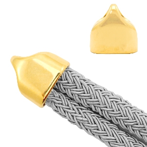 Metall Endkappen DQ &Oslash;20x10mm Gold (Nickelfrei)