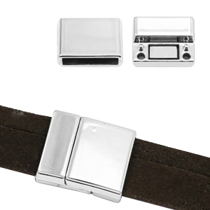 Magnet Verschl&uuml;sse basic quality Metall &Oslash;15x3mm Antik silber