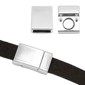 Magnet Verschl&uuml;sse basic quality Metall &Oslash;10.2x3.1mm Antik silber