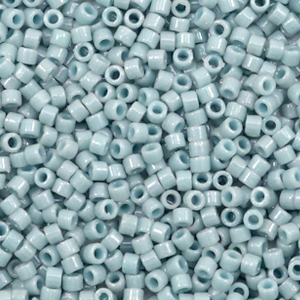 Miyuki Perlen delica's 11/0 Duracoat opaque dyed moody blue