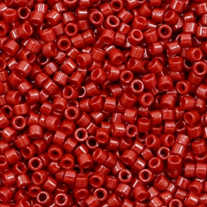 Miyuki Perlen delica's 11/0 Duracoat opaque dyed jujube red