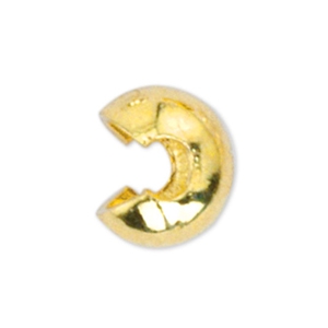 Beadalon Quetsch-Kaschierperlen 5mm Gold