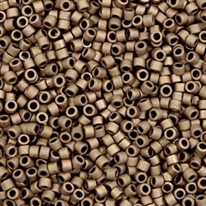 Miyuki Perlen delica's 11/0 Metallic matte dark bronze DB-322