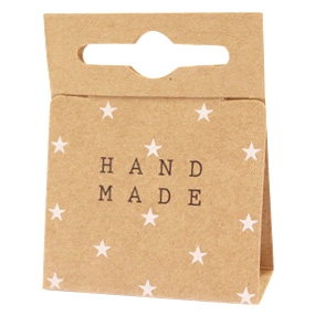 Schmuck Karten "Handmade" Brown