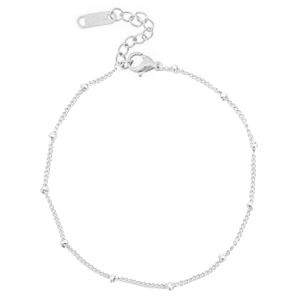 Fusskettchen Rostfreiem Stahl Kugel Silver