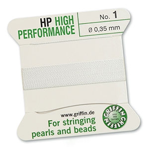 Griffin bead cord high performance &Oslash;0.35mm White