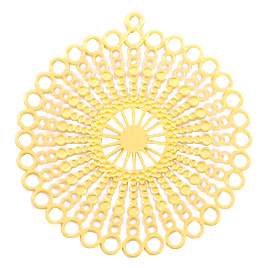 Bohemian Anh&auml;nger rund Gold (Nickelfrei)