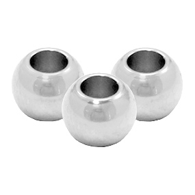 Stainless Steel - Rostfrei Stahl Perlen 6mm Silber