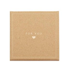 Schmuck-(Geschenk)-Box 'for you &hearts;' Brown