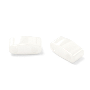 Miyuki Perlen half tila 5x2.3mm Ceylon white pearl HTL-420