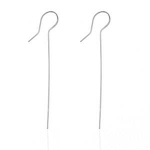 Ohrringe aus Stainless Steel - Rostfreiem Stahl Silber