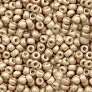 Miyuki Rocailles 8/0 Duracoat galvanized matte champagne 8-4204F