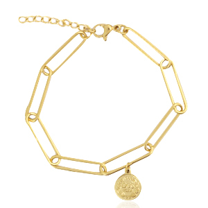 Armb&auml;nder aus Stainless Steel - Rostfreiem Stahl Coin Gold