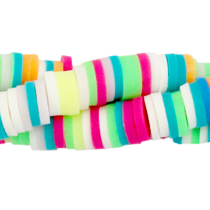 Katsuki Perlen 6mm Green pink mix