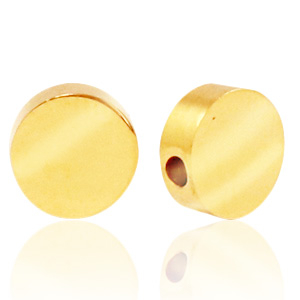 Stainless Steel - Rostfrei Stahl Perlen rund 8mm Gold