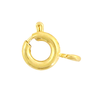 Stainless Steel - Rostfrei Stahl Schmuckzubeh&ouml;r Rettungsring Verschluss 5mm Gold