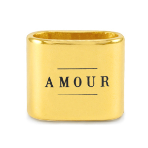 Metall Schieber DQ "AMOUR" Mix & Match Gold (Nickelfrei)