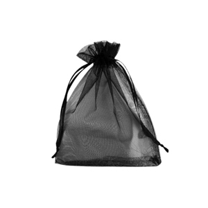 Schmuckbeutel Organza 7x9cm Black