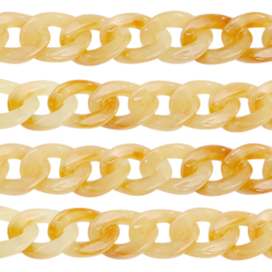 Acrylkette 19mm Amber orange