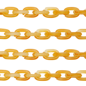 Acrylkette 15mm Amber orange