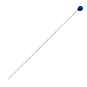 Metall Zubeh&ouml;r DQ Nietstifte 52mm Antik silber-jeans blue (Nickelfrei)