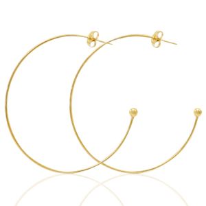 Ohrringe aus Stainless Steel - Rostfreiem Stahl Ohrstecker Creolen Gold