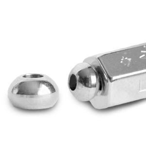 C.U.S&reg; Schmuck Message Beads Endkappe Silber (Nickelfrei)