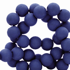 8 mm Acryl Perlen Dark royal blue