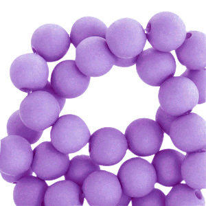 4 mm Acryl Perlen Electric purple