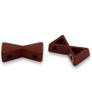 Tile beads Sandglass Winery brown