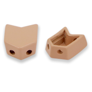 Tile beads Arrow Dusty rose