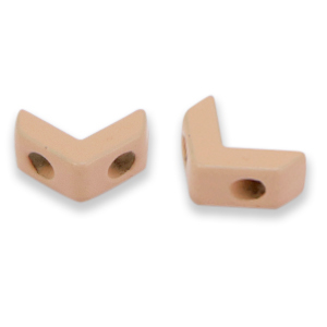 Tile beads Arrow Dusty rose