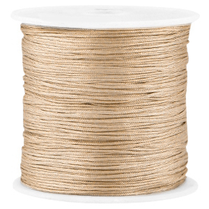 Macram&eacute; Satinband 0.8mm Beige brown