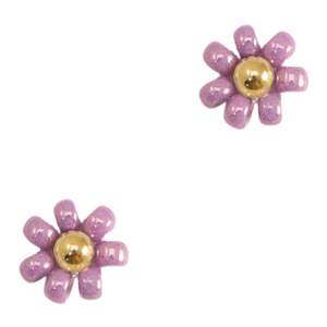 Miyuki-Perlenblume 8mm Purple-gold