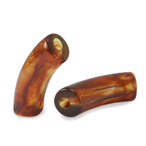 Acryl perlen Tube Topaz brown