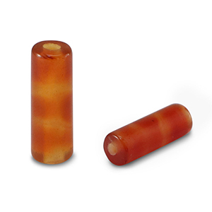 Naturstein Perlen Achat Tubes Red-orange
