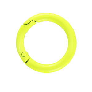 Farbiges Zubeh&ouml;r Schl&uuml;ssel Anh&auml;nger Ring Neon yellow