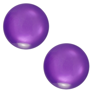12 mm classic Cabochon Polaris Elements Lucido Grape purple