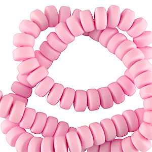 Polymer Perlen Rondell 7mm Pure pink