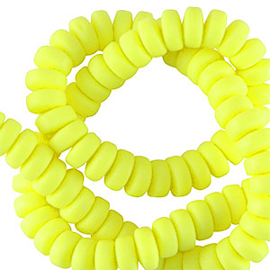 Polymer Perlen Rondell 7mm Neon yellow